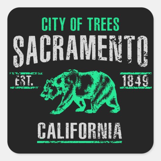 Sacramento Vierkante Sticker (Voorkant)