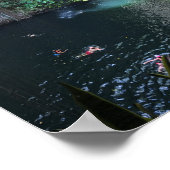 Sacré bleu Cenote, Ik Kil, Mexique #2 Poster (Coin)