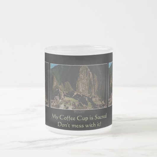 "Sacré café Coupe" Machu Picchu Humour Incan Mug (Centre)