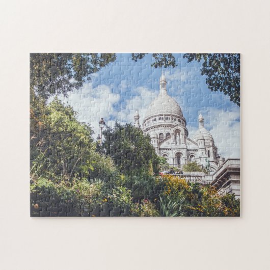 Sacre Coeur Cathedral Landmark Paris Frankrijk Sig Legpuzzel (Horizontaal)