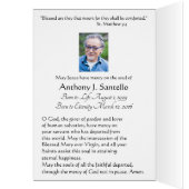 Sacré Coeur catholique Jésus Condolence Merci (Intérieur (Gauche))