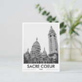 Sacré Coeur Church Paris Photo Carte postale (Debout devant)
