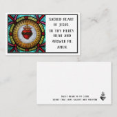 Sacré Coeur de Jésus - Demande de cartes (Devant / Derrière)