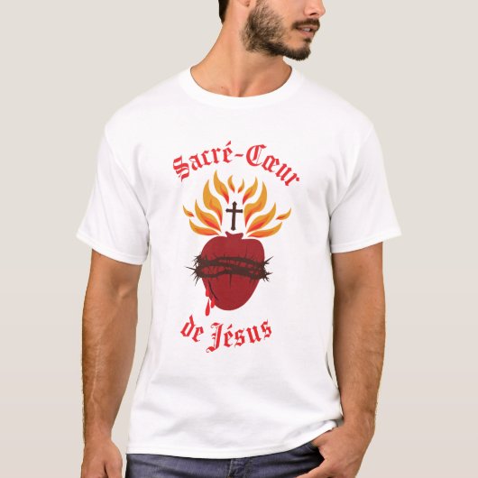 Sacré-Coeur de Jésus/Heilig Hart van Jezus T-shirt (Voorkant)