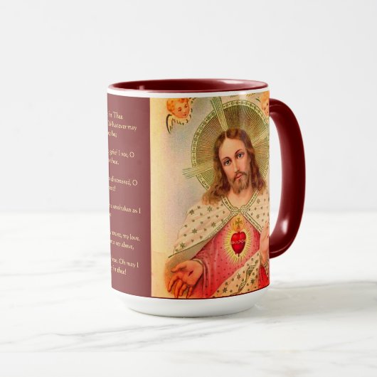 Sacré Coeur de Jésus Prayer Mug (Devant droit)