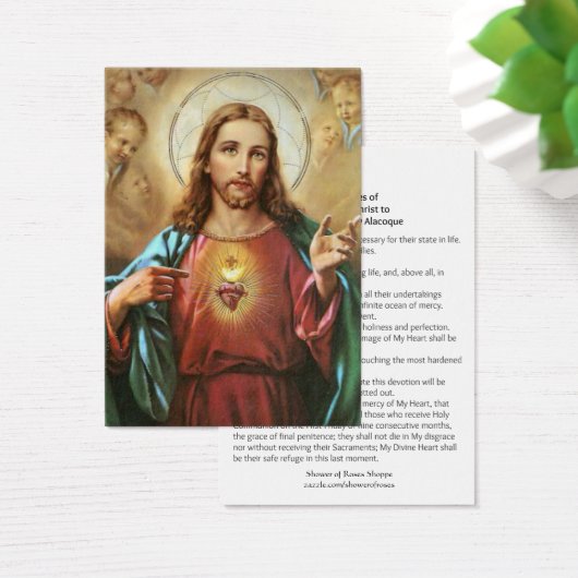 Sacré Coeur de Jésus Promesses Sainte Marguerite M (Bureau)