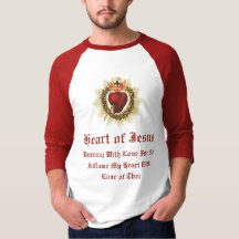 Sacré Coeur de Jésus Raglan T-shirt