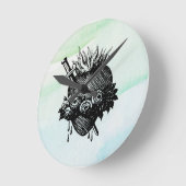 Sacré Coeur de Marie Horloge ronde (Angle)