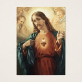 Sacré-Coeur funéraire Prière commémorative Carte S (Devant)