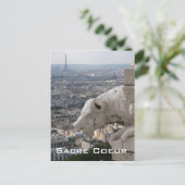 Sacré Coeur Gargoyle 2 Carte postale (Debout devant)