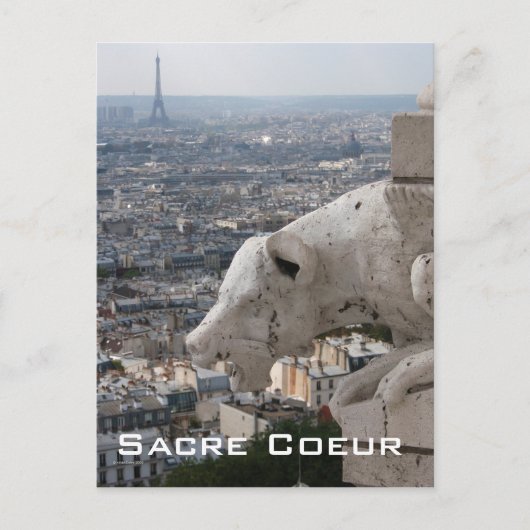 Sacré Coeur Gargoyle 2 Carte postale (Devant)