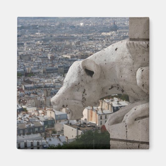 Sacré Coeur Gargoyle 2 Magnet (Devant)