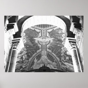 Sacré-Coeur Heilige geest Apsis Christusmosaik Mos Poster