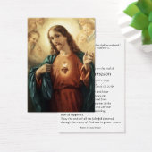 Sacré Coeur Jésus catholique Funérailles Carte Sai (Bureau)