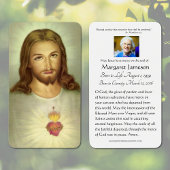 Sacré Coeur Jésus catholique Funérailles Carte Sai