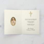 Sacré Coeur Jésus Condolence funéraire Merci (Intérieur)