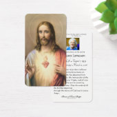 Sacré Coeur Jésus Funérailles catholiques Carte Sa (Bureau)