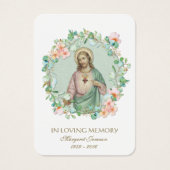 Sacré Coeur Jésus Mémorial catholique des funérail (Devant)