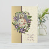 Sacré Coeur Jésus Merci de la Condolence catholiqu (Debout devant)