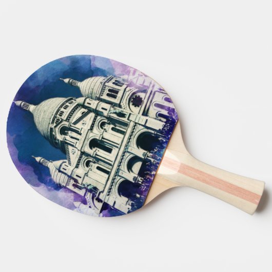 Sacré-Coeur Montmartre Parijs Architectuur Frankri Tafeltennisbatje (Zijkant)