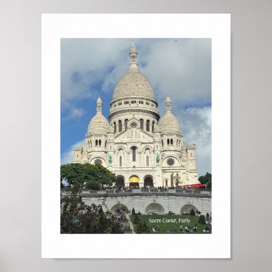 Sacre Coeur, Montmartre, Paris, France Poster (Voorkant)