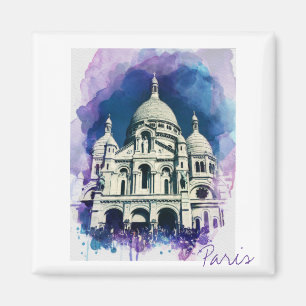 Sacré-Coeur Montmartre Toile Paris Magnet