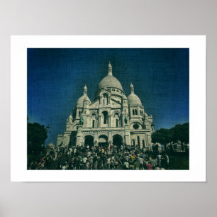 Sacré-Coeur Montmartre toile Paris Poster