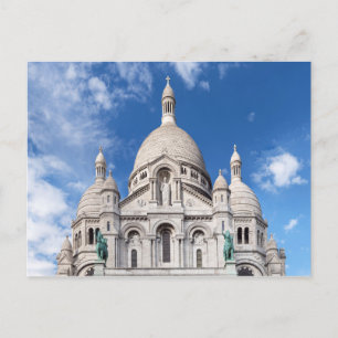 Sacre Coeur on Montmartre hill - Parijs, Frankrijk Briefkaart