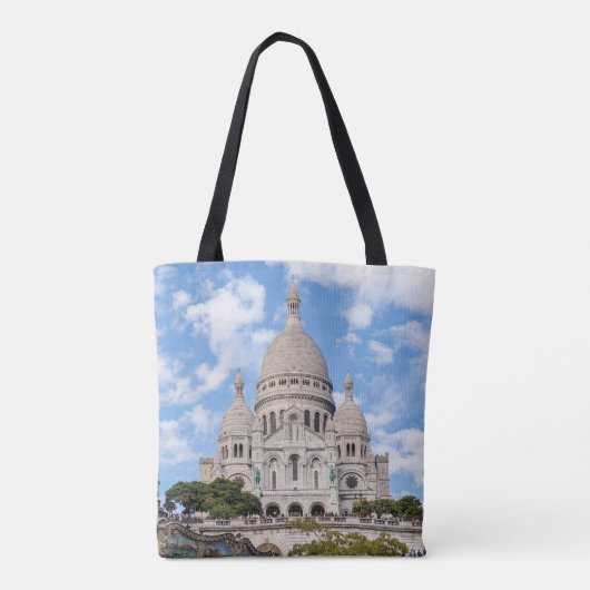Sacre Coeur on Montmartre hill - Parijs, Frankrijk Draagtas (Achterkant)