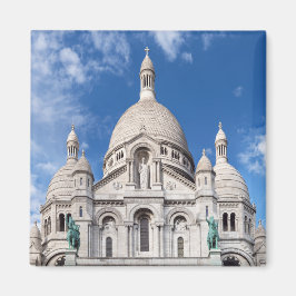 Sacre Coeur on Montmartre hill - Parijs, Frankrijk Magneet