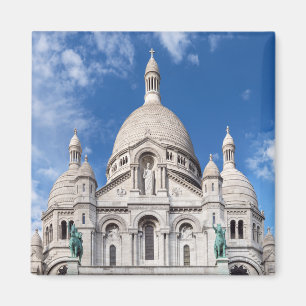 Sacre Coeur on Montmartre hill - Parijs, Frankrijk Magneet