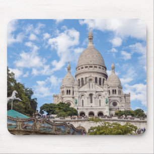 Sacre Coeur on Montmartre hill - Parijs, Frankrijk Muismat