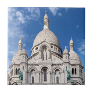 Sacre Coeur on Montmartre hill - Parijs, Frankrijk Tegeltje