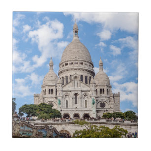 Sacre Coeur on Montmartre hill - Parijs, Frankrijk Tegeltje