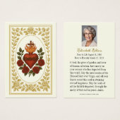 Sacré-Coeur Rose funérailles mémorial de conservat (Devant & derrière)