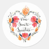Sacré Coeur, Véni Sancte Spiritus, Sticker Rond (Devant)