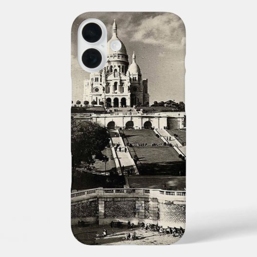 Sacré Coeur zwart-wit Case-Mate iPhone Case (Achterkant)