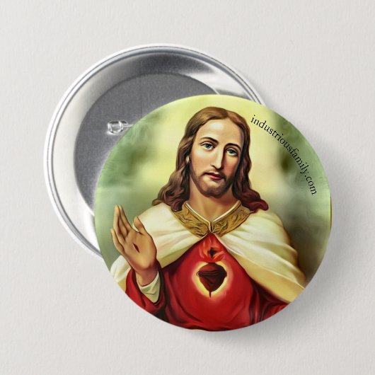 sacre couer badge button   (Devant & derrière)