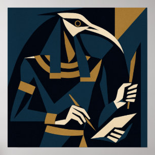 Sacré Thot Divine Sagesse Dieu Poster