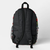 Sacred Anthurium Backpack Bedrukte Rugzak (Achterkant)