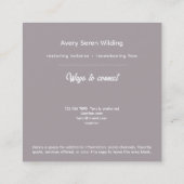 Sacred Axis | Third Eye Design Vierkante Visitekaartje (Achterkant)