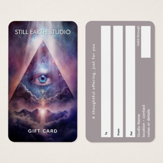 Sacred Axis | Third Eye Design Visitekaartje (Voorkant /achterkant)