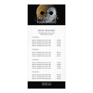Sacred Balance   Yin Yang-symbool Reclamekaart
