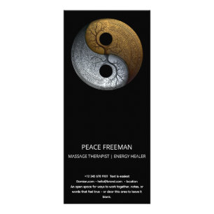 Sacred Balance Yin Yang-symbool Reclamekaart