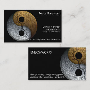 Sacred Balance Yin Yang-symbool Visitekaartje