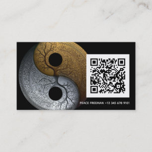 Sacred Balance Yin Yang-symbool Visitekaartje