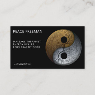 Sacred Balance Yin Yang-symbool Visitekaartje