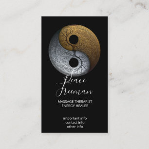 Sacred Balance Yin Yang-symbool Visitekaartje