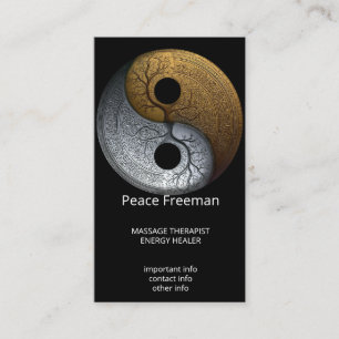 Sacred Balance Yin Yang-symbool Visitekaartje