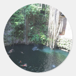 Sacred Blue Cenote, ik Kil, Mexico #2 Sticker